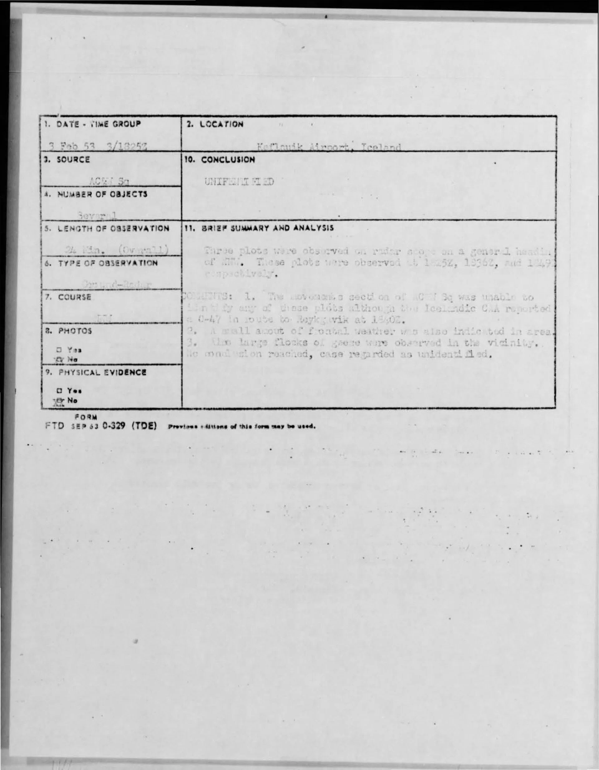Project Blue Book report - 1953-02-9549829-KeflauikAirport-Iceland Untitled