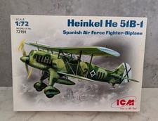 Listing image for ICM 72191 1:72 Heinkel He-51B Spanish Air Force Fighter-Biplane Boxed