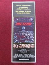 Listing image for METEOR US INSERT (14"x 36") POSTER MARTIN LANDAU TREVOR HOWARD 1979