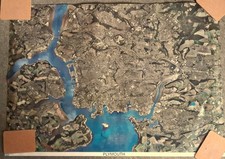 Listing image for Poster - Glossy Colour Satellite Photograph of Plymouth, 33" W x 23.3" H, rolled