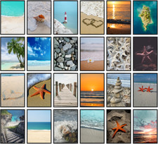 Listing image for Beach Prints Coastal Wall Art Sea Pictures Nature Ocean Bathroom Print Only