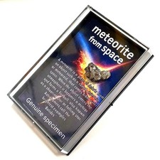 Listing image for Authentic meteorite in display case - education & science - space rock