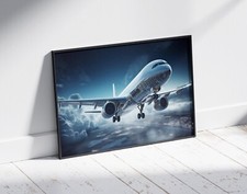 Listing image for AEROPLANE POSTER ART JET AIRCRAFT AVIATION AIRPORT PRINT SIZE A3 A4 A2 A1