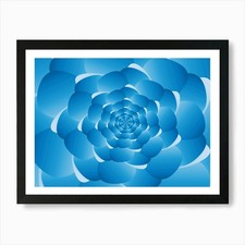 Listing image for Sky Cloud Spiral Blue Spiral Art Pr Framed Wall Art Poster Canvas Print Picture