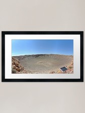Listing image for Arizona Meteor Crater Framed Art Pr Framed Wall Art Poster Canvas Print Picture