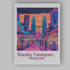 Listing image for Canvas Wall Art Decor Picture Frame Kuala Lumpur Malaysia Petronas Twin Towers