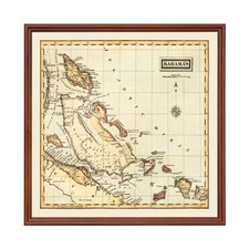 Listing image for Old Map of Bahamas 1823 - Vintage Bahamas Art Wall Decor