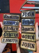 Listing image for Military PAINTBALL AIRSOFT Name tag TEXT badge patch Hook and Loop