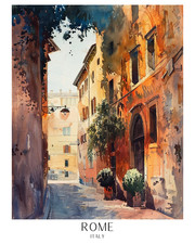 Listing image for rome italy A1-A4 Poster Art Painting Master Fine Classic Wall Decoration