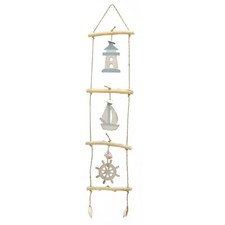 Listing image for Nautical Wall Art | Shabby Chic Coastal Hanging Decoration - Nautical Ornament