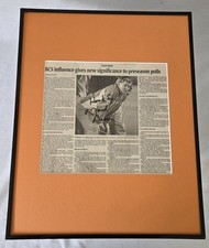 Listing image for Mack Brown Signed Framed 16x20 Vintage Newspaper Display Texas Longhorns
