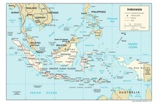 Listing image for Indonesia Road Highway Transportation Transport Map Country Nation Print