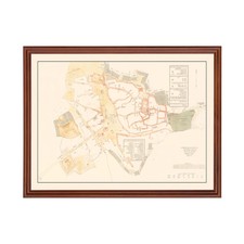 Listing image for Old Map of Medina 1880 - Vintage Saudi Arabia Art Wall Decor