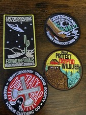 Listing image for Cryptozoology Patch Set UFO cryptid Alien Embroidered Badges Iron On Bundle 4x