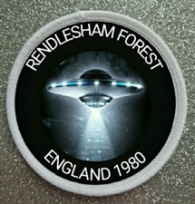 Listing image for 3" Rendlesham Forest UFO Incident Sublimation Iron / Sew on Patch Badge Alien