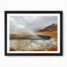 Listing image for Iceland - volcanic landscape - geot Framed Wall Art Poster Canvas Print Picture