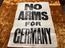 Listing image for Original, cold war No Arms for germany campaign Propaganda Poster 30" x 20"