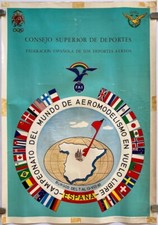 Listing image for Original Vintage Poster FLYING MODELS - AIRCRAFT - SPAIN - CHAMPIONSHIP - 1981