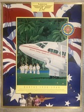 Listing image for Vintage Original Qantas Travel Poster Australia Airline