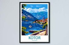 Listing image for Kotor Print Kotor Home Décor Landscape Art Print Kotor Wall Art for Montenegro E