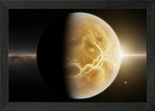 Listing image for Venus planet in space Framed Wall Art Poster Canvas Print Picture