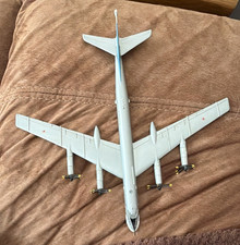 Listing image for Diecast Metal Military Bomber Aircraft Model 4 Engines Red Star Silver