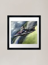 Listing image for A stealthy helicopter. Framed Art P Framed Wall Art Poster Canvas Print Picture