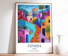 Listing image for 9 Tunisia Print, Tunisia Travel Poster, Tunisia Travel Print, Islamic Decor, Gif