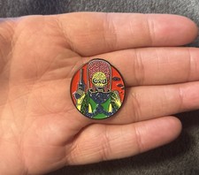 Listing image for Mars Attacks Alien Movie Metal Enamel Pin Badge Retro Film Movie Brand New