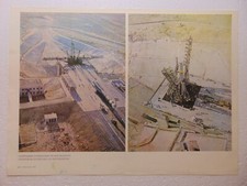 Listing image for Original Soviet 1988 Poster Launch pad at cosmodrome Space astronaut Baikonur