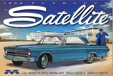 Listing image for Moebius 1215 1965 Plymouth Satellite 1/25 Scale Model Kit MISB Last One!