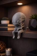Listing image for Cute Baby Xenomorph Shelf Sitter Alien Desk Decor Sci-Fi Ornament