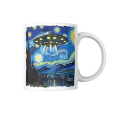Listing image for UFO Starry Night - 11oz Coffee Mug