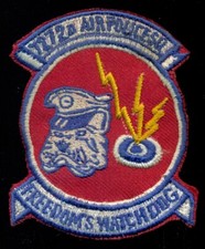 Listing image for USAF 7272nd Air Police Squadron Wheelus Air Base Libya Patch CT1