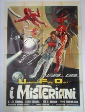 Listing image for The Mysterians ORIGINAL Italy '73 4F POSTER Ishiro Honda amazing UFO artwork