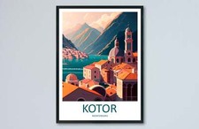 Listing image for Kotor Print Kotor Home Décor Landscape Art Print Kotor Wall Art for Montenegro E