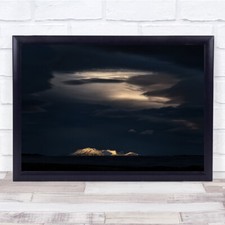 Listing image for Iceland Landscape Mountain Light Of clouds Wall Art Print