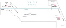 Listing image for Kiribati Islands Map GLOSSY POSTER PICTURE PHOTO PRINT BANNER 12659