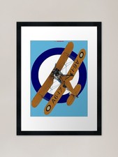 Listing image for Pacific WW2 RAAF Roundel Avro Cadet Framed Wall Art Poster Canvas Print Picture