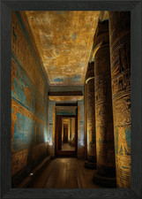 Listing image for Temple of Seti I Framed Wall Art Poster Canvas Print Picture