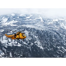 Listing image for Storer Military UK RAF Rescue Helicopter Cairngorms Huge Wall Art Poster Print