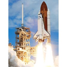 Listing image for Space NASA Shuttle Discovery Rocket Launch Photo Huge Wall Art Poster Print
