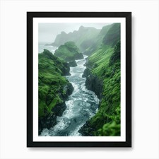 Listing image for Iceland Landscape Art Print Framed Wall Art Poster Canvas Print Picture