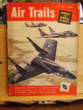 Listing image for RARE VINTAGE AMERICAN MODEL AIRCRAFT MAG AIR TRAILS AUGUST 1952 FLYING SAUCER
