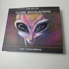 Listing image for The Art Of Close Encounters Kim Carlsberg Alien UFO Art Book HB